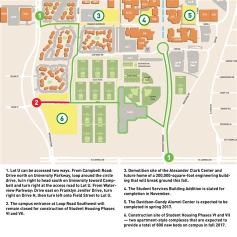 University Rolls Out Largest Parking Garage, New Buildings for Fall Semester - News Center | The ...