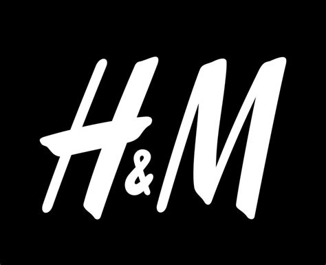 HM Brand Logo Symbol White Design Hennes And Mauritz Clothes Fashion ...