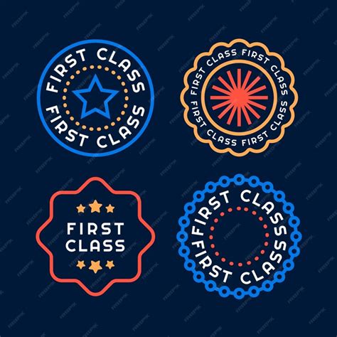 Free Vector | Flat design first class stamp collection