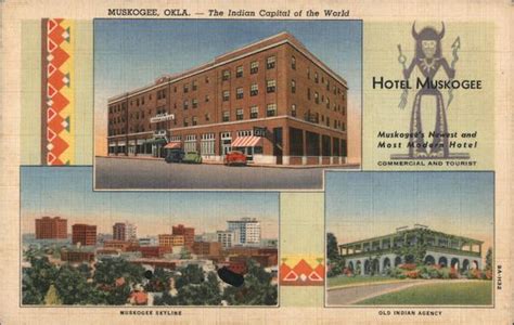 Hotel Muskogee Oklahoma Postcard