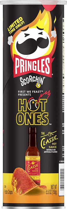 The Classic Hot Sauce Pringles® Scorchin' Hot Ones | Pringles®