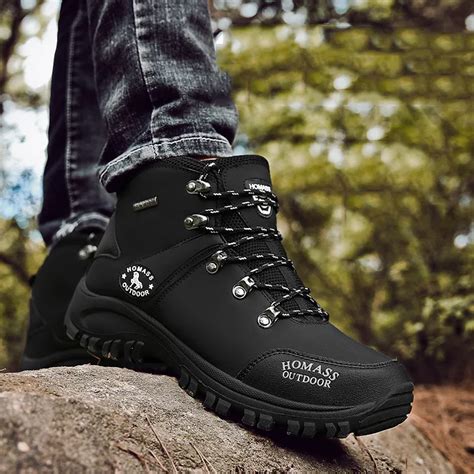 New Autumn Winter Waterproof Hiking Boots for Men Comfortable Trecking ...