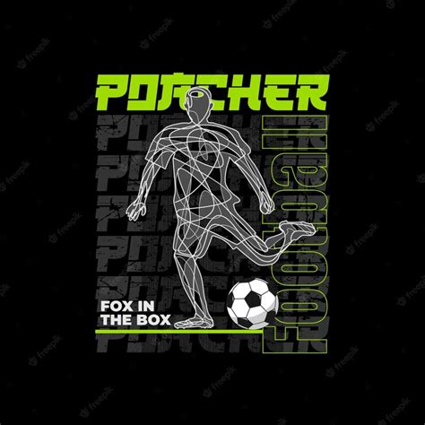 Premium Vector | Football player line art vector style premium vector