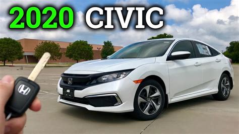 2020 Civic LX Review & Drive | Base Model Honda Civic! - YouTube