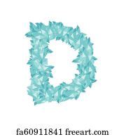 Free art print of Alphabet Crystal diamond 3D virtual set USD (United States Dollars) symbol ...