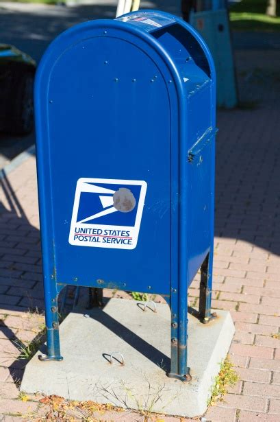 Blue US Mailbox Free Stock Photo - Public Domain Pictures