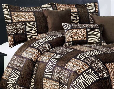 Animal Print Comforter Sets / 7 Pc Animal safari leopard zebra print ...