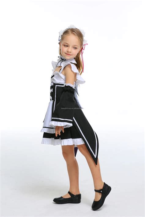 Halloween Kids Costume Girls Cosplay Alice In Wonderland Party Dress Kids Maid Costume Carnival ...