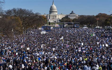 'Let our people go': Nearly 300,000 rally in Washington for Israel ...