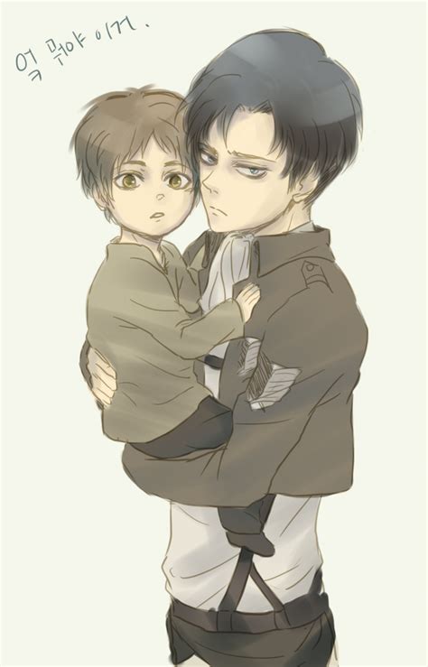 AoT - Rivaille and Chibi Eren by tifl429 on DeviantArt