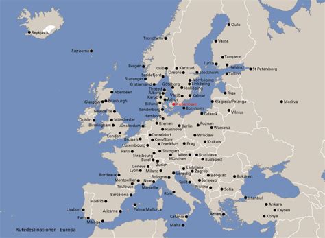 Map Europe Airports