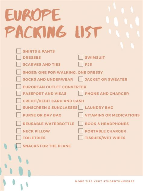 How to Pack for Your Trip to Europe | StudentUniverse Travel Blog