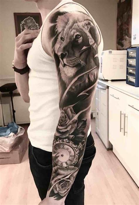 Best Sleeve Tattoos - Tattoo Insider | Black and grey tattoos sleeve, Lion tattoo sleeves, Best ...