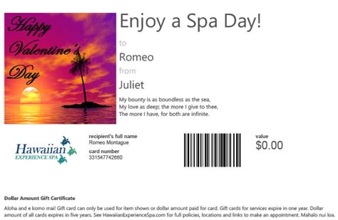 Spa & Massage Gift Cards, Gift Ideas