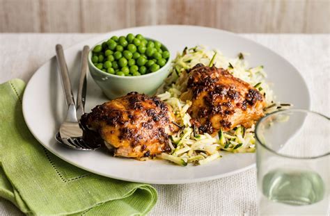 Jerk chicken with courgette wild rice and garden peas | Tesco Real Food