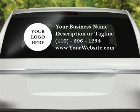 Custom Decal, Business Decal, Car Business Decal, Car Decal, Business ...