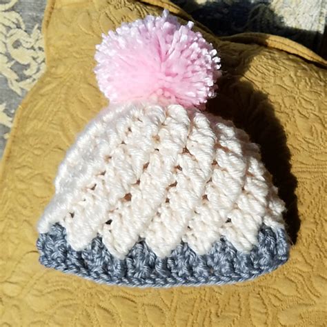 Ravelry: Pastel Peaks Baby Hat pattern by Erangi Udeshika