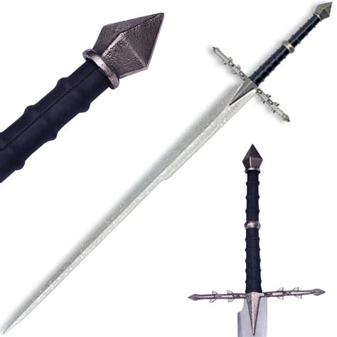 Fantasy Nazgul Replica Sword With Wall Plaque-5I3-PK1073