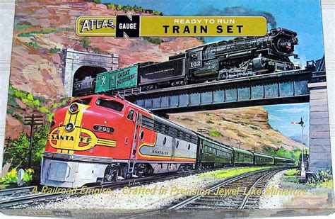 Vintage Atlas N Scale Model Train Set, Pennsylvania Railroad, Made In Italy By Riverrossi, Circa ...