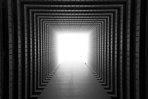 wallpaper corridor, symmetry, geometry, architecture, light, perspective HD : Widescreen : High ...