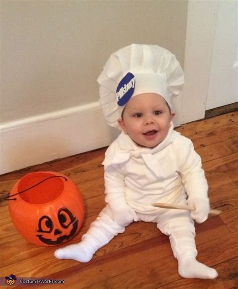 Pillsbury Doughboy Baby Costume | Baby costumes, Cute baby costumes, Baby halloween costumes