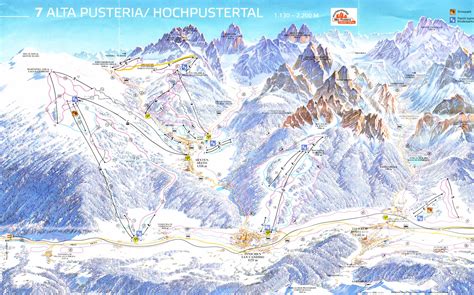 Alta Pusteria Ski Trail Map • mappery