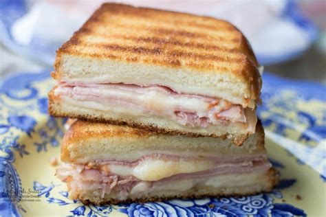 Grilled Cheese Ham Sandwich - Life's Little Sweets