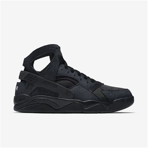 Nike Air Flight Huarache: Black All Black Sneakers, High Top Sneakers, Huaraches Shoes, Nike Air ...