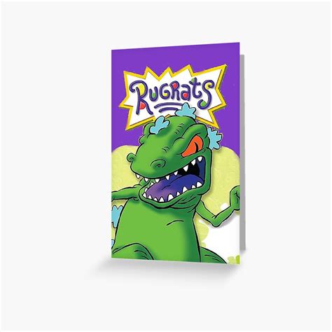 "Reptar Dinosaur Rugrats Cartoon 90s TV Series Childhood" Greeting Card by SCARYTHINGS | Redbubble