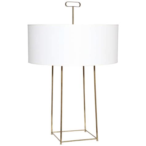 Tommi Parzinger Brushed Brass Table Lamp, circa 1960 at 1stdibs