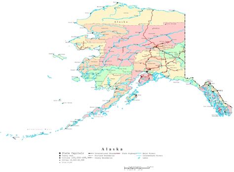 Free Printable Map Of Alaska | Printable Maps