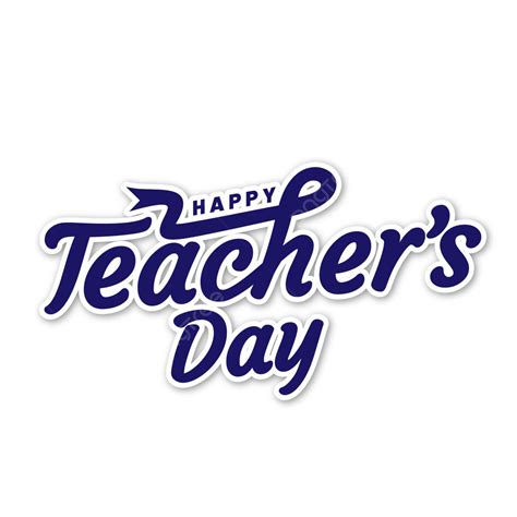 Greeting Text Of Happy Teachers Day Vector, Teacher, Lettering, Happy ...