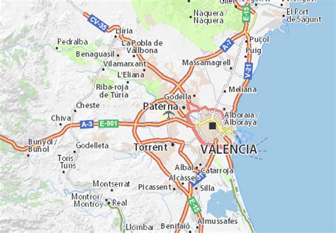 MICHELIN Aeropuerto de Valencia-Manises map - ViaMichelin