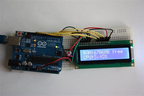 Arduino CPU+RAM Usage Monitor LCD : 5 Steps - Instructables