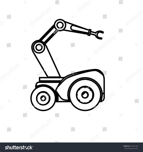 Robot Car Hydraulic Hand Stock Vector (Royalty Free) 533441284 ...