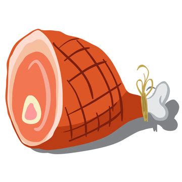 Sliced Ham Cartoon