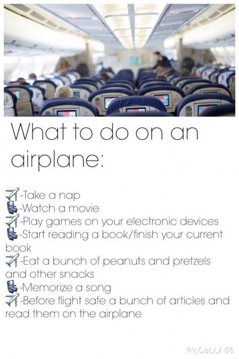 What to do on an airplane #travelhacksairplane | Travel tips, How to ...