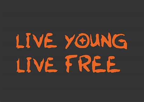 4x4 Stickers Live Young Live Free Orange Decals (22 X 20 Cms) – WOOPME