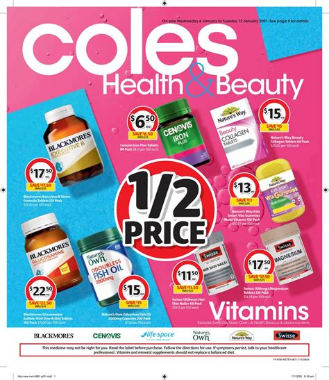 COLES CATALOGUE - 06/01-12/01/2021 | Catalog, Health and beauty, Cole