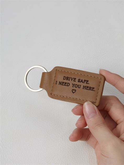 Engraved Keychain for Him - Drive Safe Keychain | Rugged Gifts