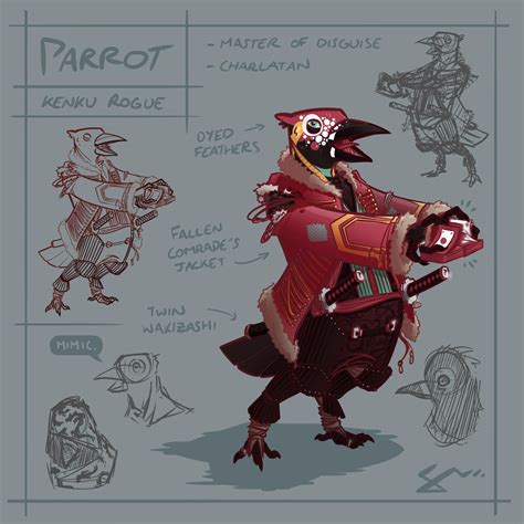 [OC] Parrot, a Kenku Rogue : DnD | Character art, Character design, Dnd ...