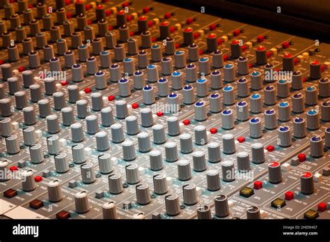 Music production Recording Studio - audio mixing equipment Stock Photo - Alamy