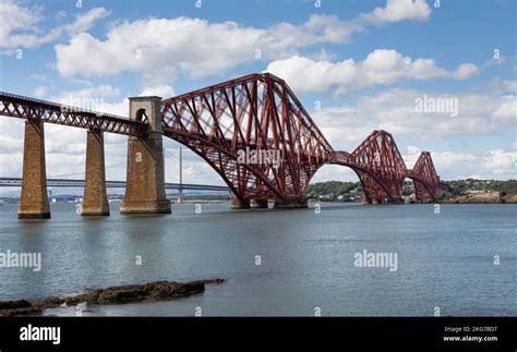 3 Bridges over the Firth of Forth. The Forth bridge, The Forth Road bridge, Queensferry crossing ...