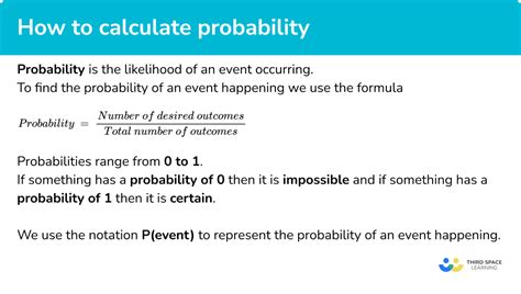 How To Calculate Probability - GCSE Maths - Steps and Examples