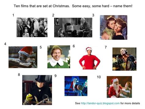 Christmas picture quiz, Christmas quiz, Christmas movies