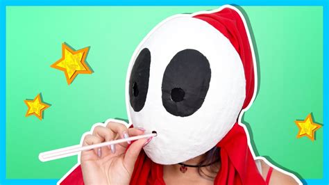 HOW TO BE SHY GUY! - Paper Mario: Color Splash - Shy Guy Mask DIY - YouTube