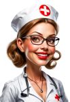 Caricature, Nurse, Cartoon, Png Free Stock Photo - Public Domain Pictures