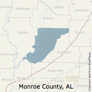 Best Places to Live in Monroe County, Alabama