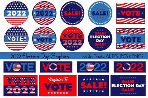 2022 Election Day Graphics Graphic by Melissa Held Designs · Creative ...