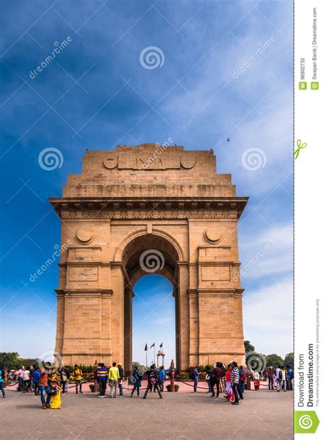 India Gate a War Memorial in New Delhi Editorial Image - Image of monument, destination: 96902735